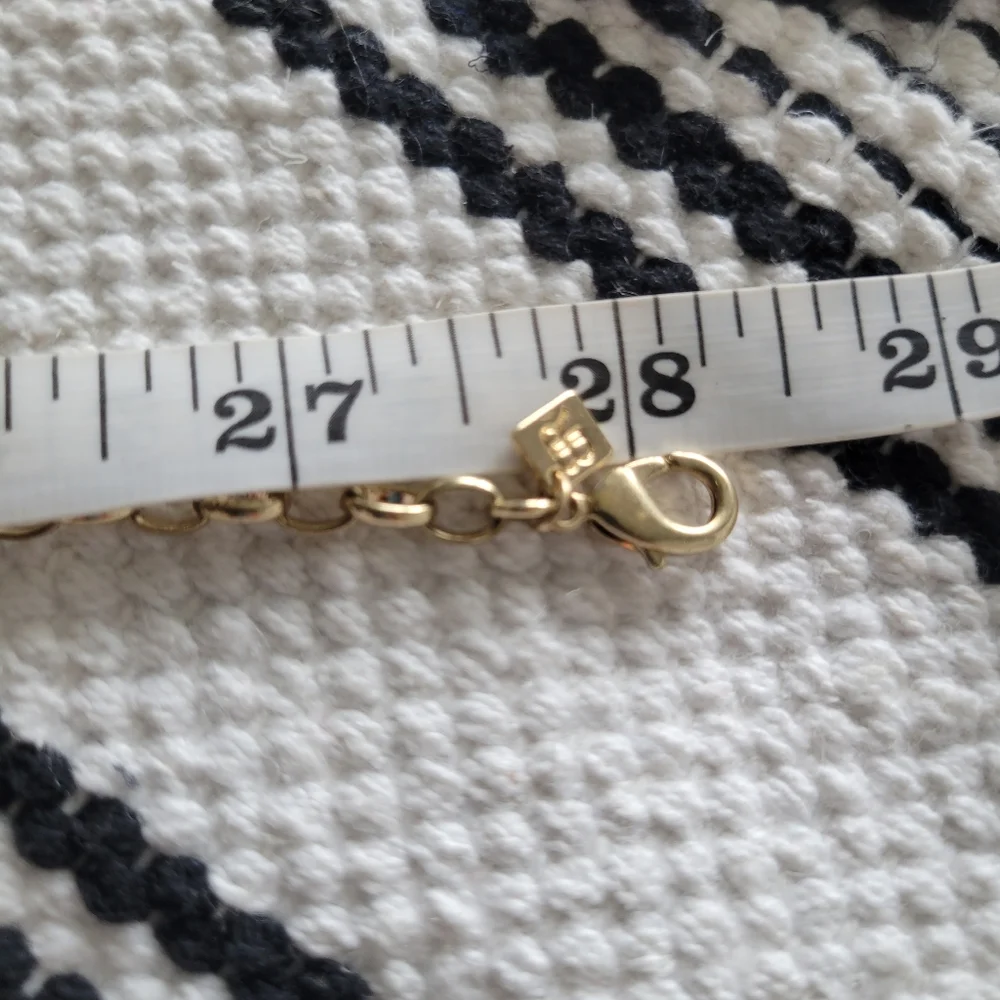 Banana Republic Tortoise & Gold Link Chain Necklace Gorgeous Like New - Picture 9 of 9